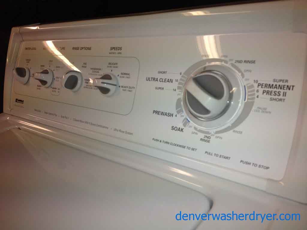 Limited Edition Kenmore Washer/Dryer Matching Set, Loaded