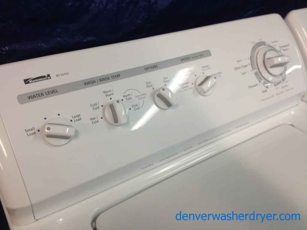 Kenmore 80 Series Washer/Dryer Set, recent models, nice features