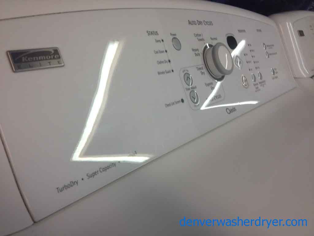 Large Images for LikeNew Kenmore Elite Oasis Washer/**Gas** Dryer Set, high efficiency 1019