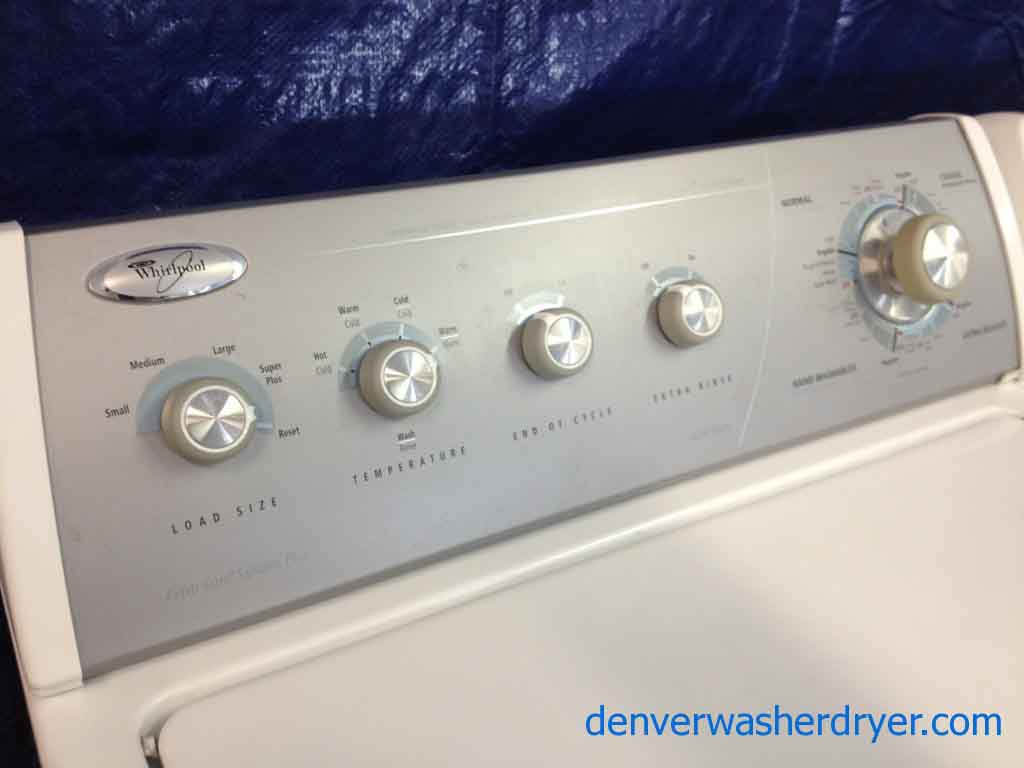 Whirlpool Washer/Dryer, extra care system