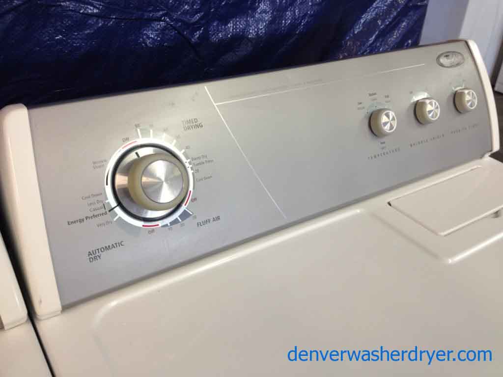 Whirlpool Washer/Dryer, extra care system