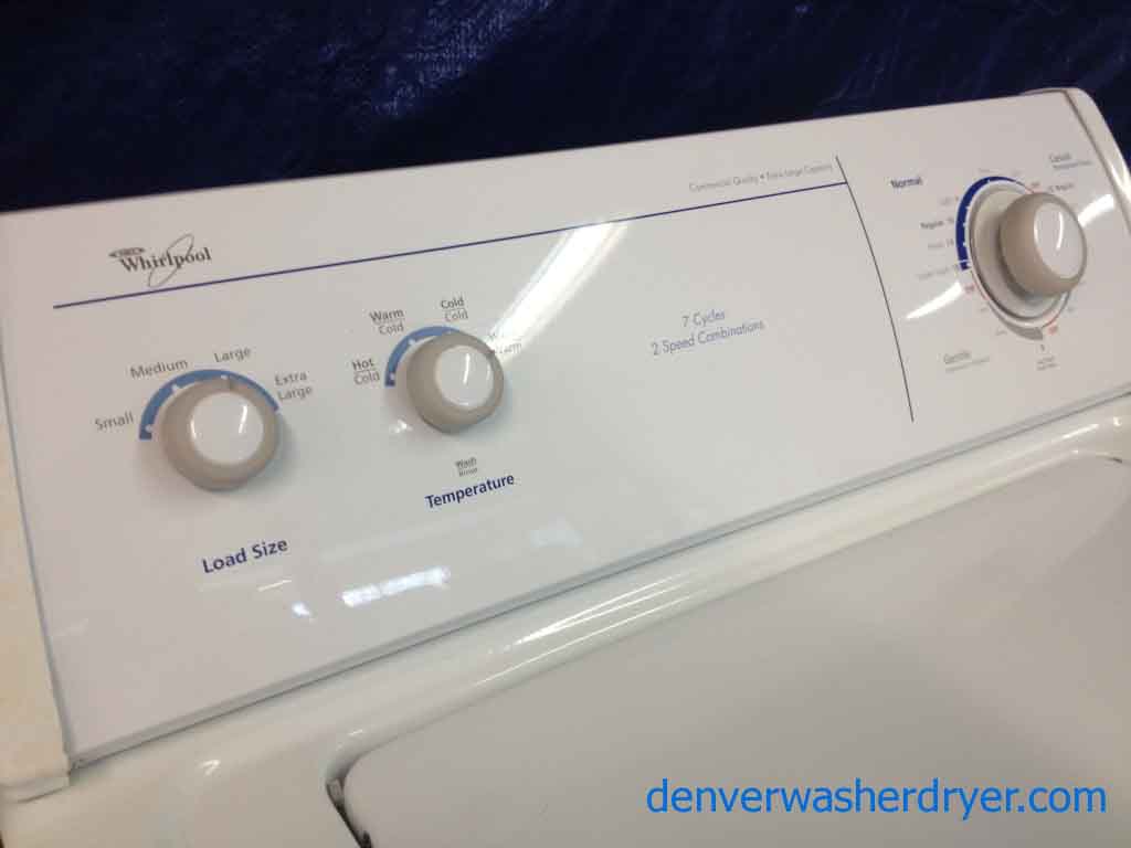 Whirlpool Washer/Dryer Set, commercial quality, extra large capacity