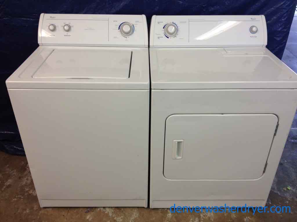 Large Images for Reliable Whirlpool Washer/Dryer, Matching Set 1031