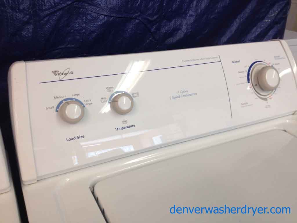 Whirlpool W/D, Commercial Quality, Extra Large Capacity