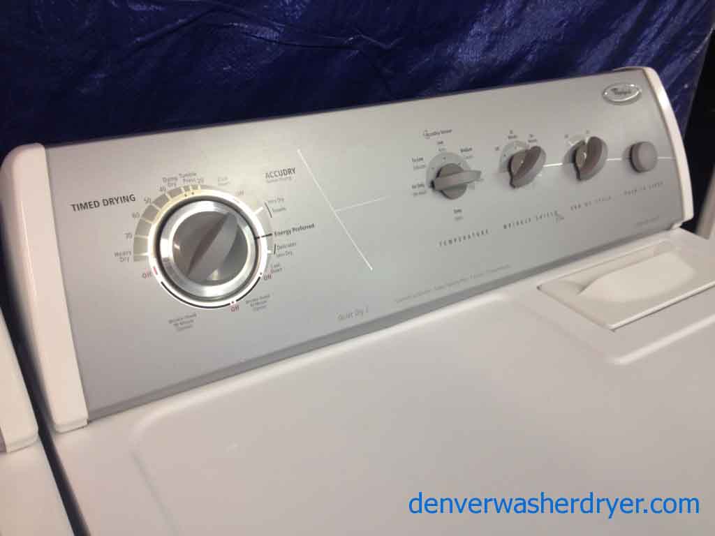 Whirlpool Gold Washer/Dryer, ultimate care II