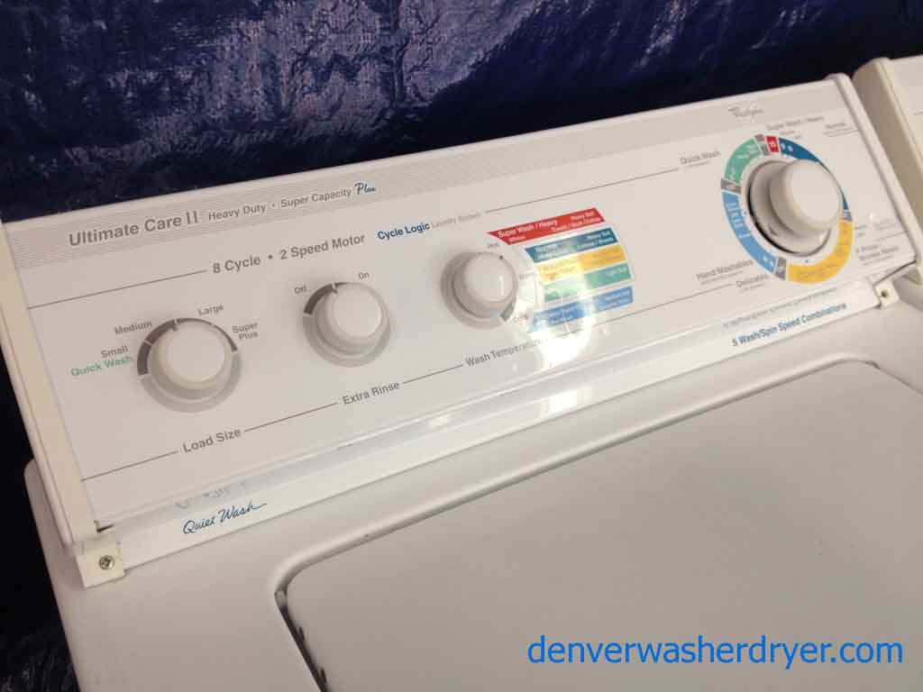 Whirlpool Washer, Ultimate Care II, Super Capacity Plus