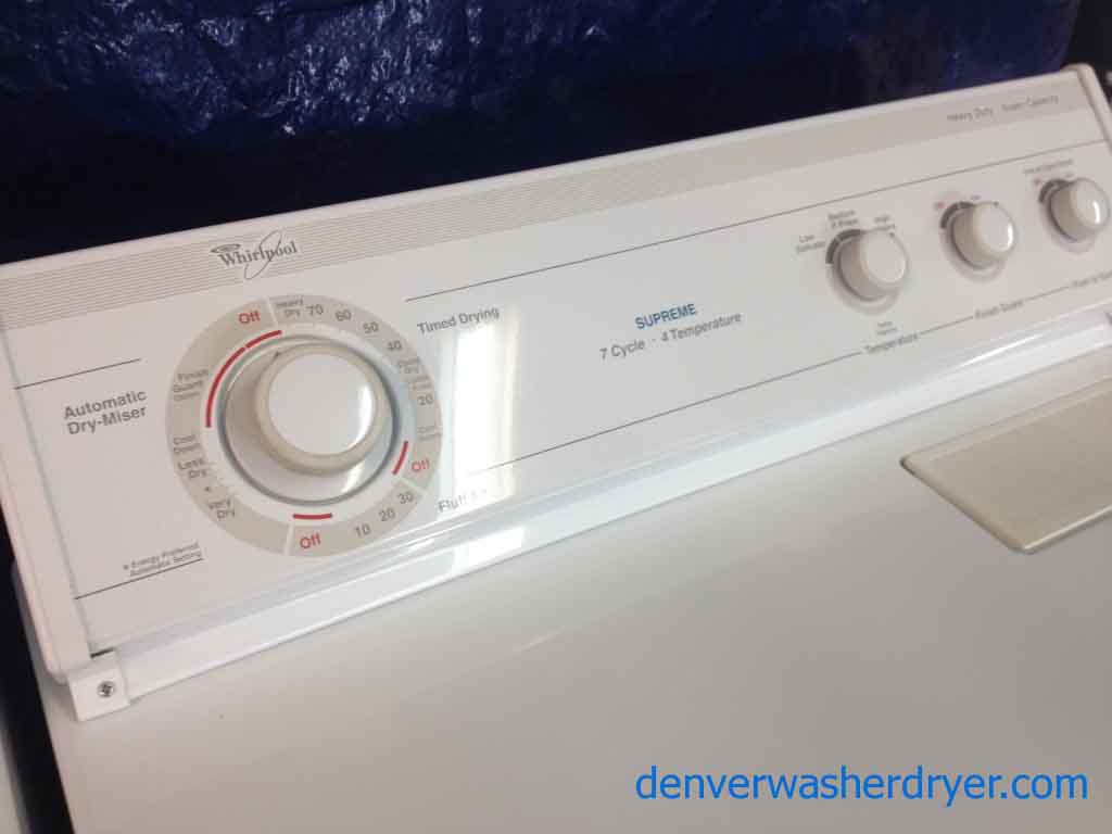 Whirlpool Washer/Dryer, Super Capacity Plus, Heavy Duty