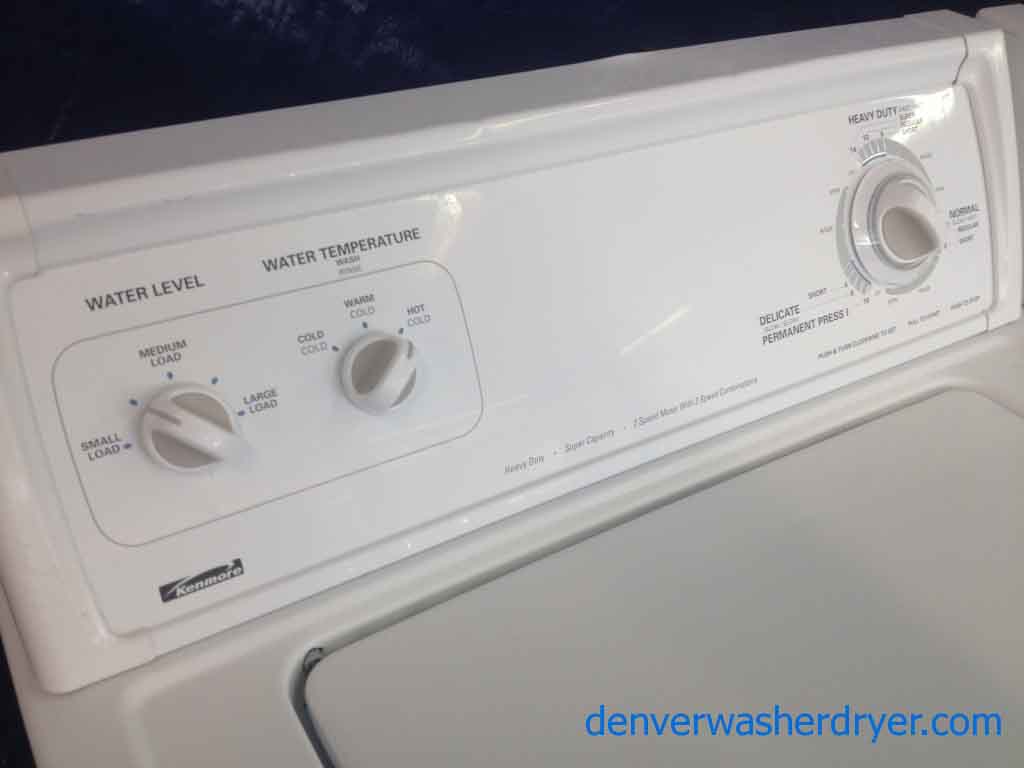 Kenmore Washer/Dryer, Super Capacity