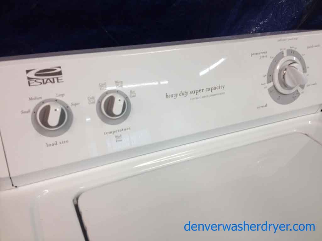 Estate Washer by Whirlpool, clean and solid