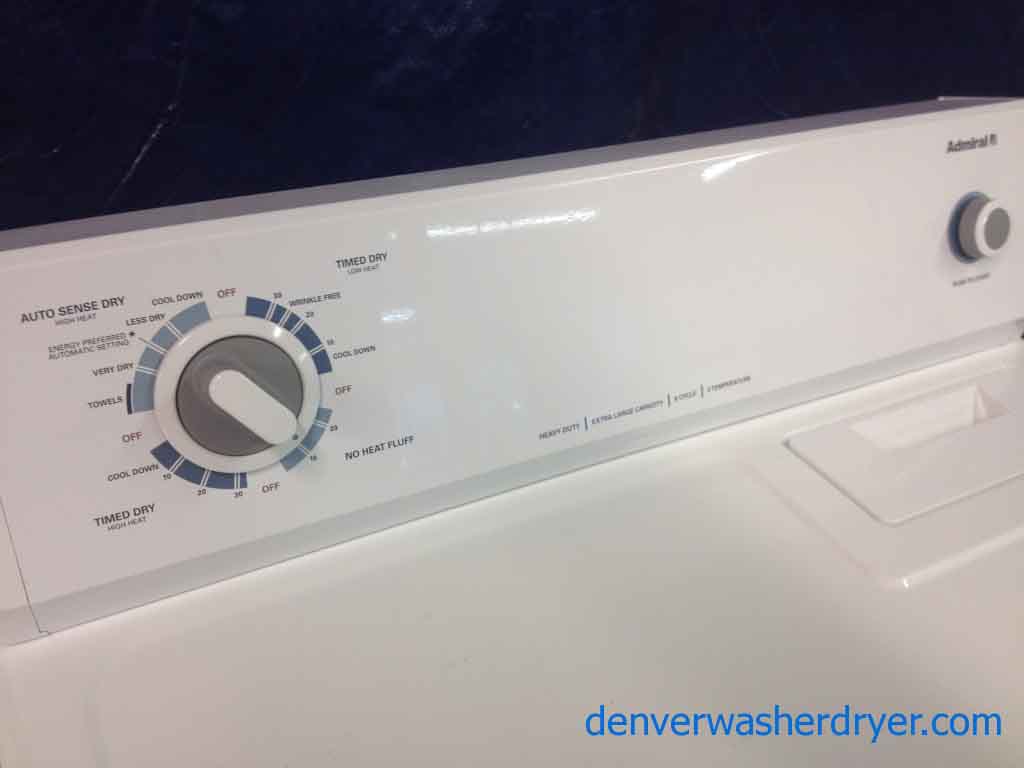 Admiral Washer/Dryer, almost new, lightly used, super clean