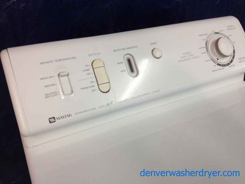 Maytag Dryer, dependable care, heavy duty