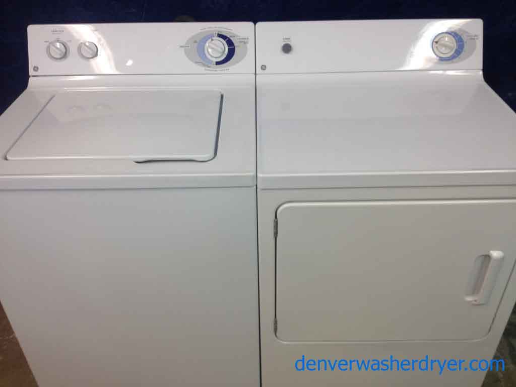 GE Washer/Dryer Set, matching, simple units