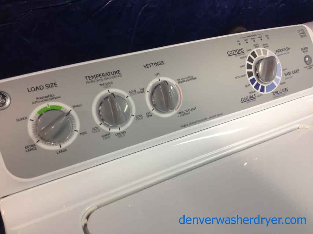 GE Washer/Dryer, like-new, energy star, he, stainless drum