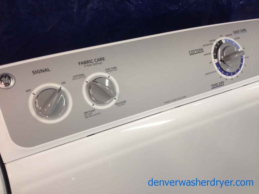 GE Washer/Dryer, like-new, energy star, he, stainless drum