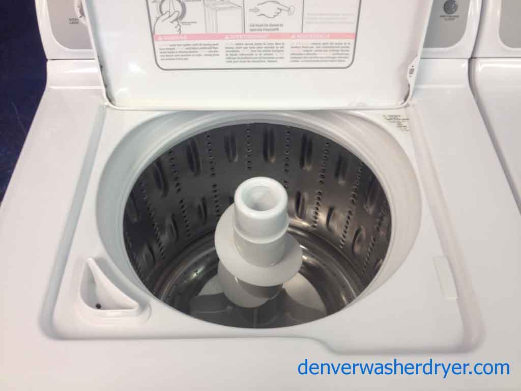 GE Washer/Dryer, like-new, energy star, he, stainless drum