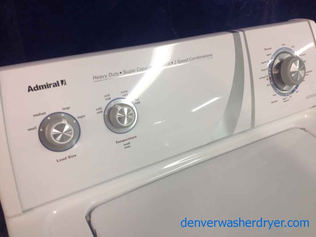 Admiral Washer, super capacity, nice!
