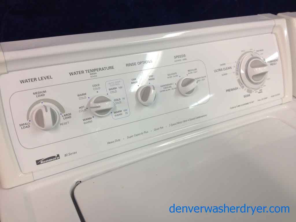 Kenmore 80 Series Washer/Limited Dryer