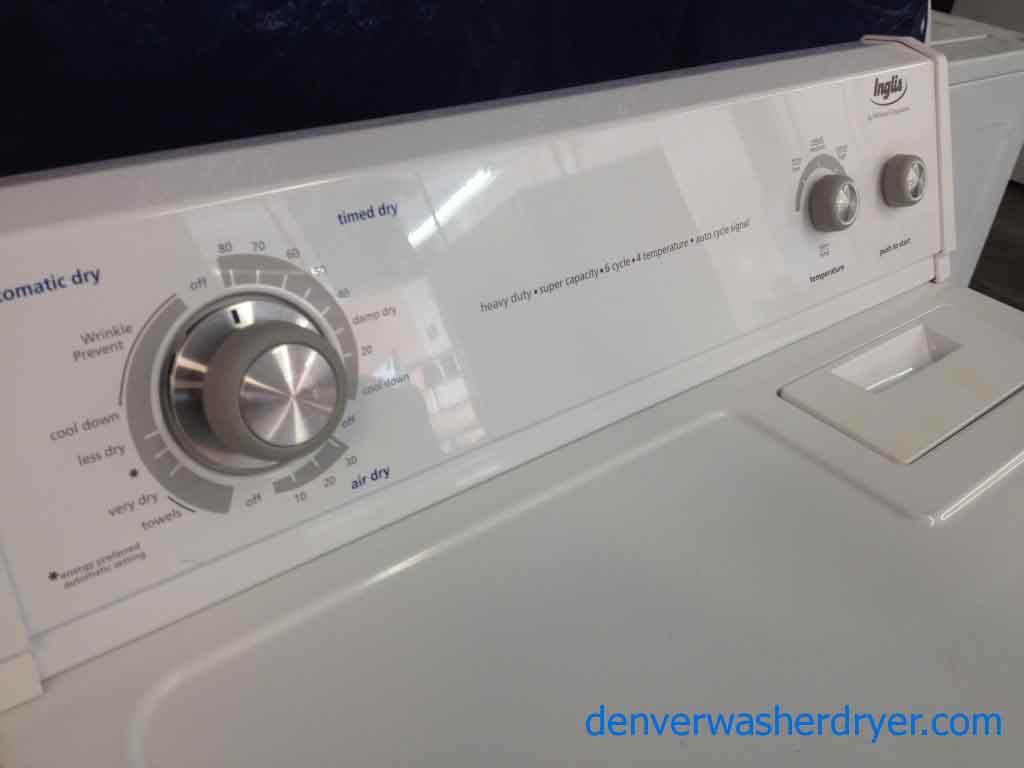 Inglis Washer/Dryer Set, by Whirlpool, Super Capacity!