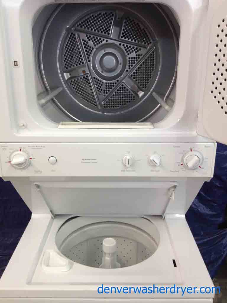 GE Spacemaker, Stack Washer/Dryer, 27″ Full Size