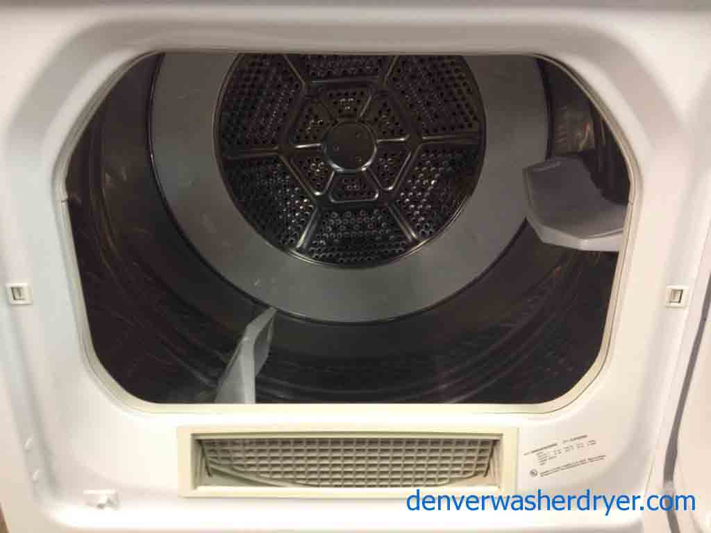 GE Dryer, recent model, stainless steel drum, king size!
