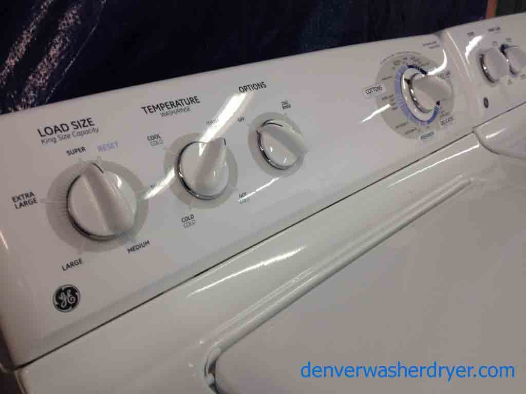 GE Washer/Dryer Set, Stainless Steel Drum, Wonderful Condition