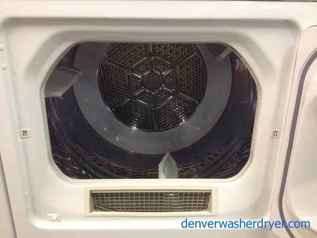 GE Washer/Dryer, Stunning Stainless Steel Basket and Drum, energy star