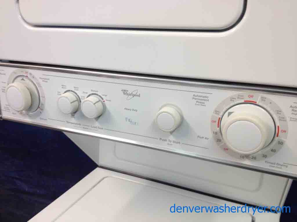Whirlpool Thin Twin 24inch Stack Washer/Dryer, excellent condition!