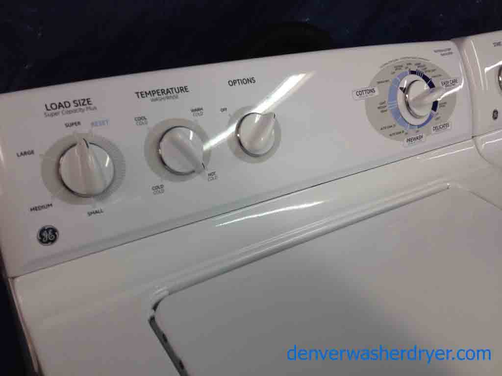 GE Washer/Dryer, Stainless Basket, Nice Features