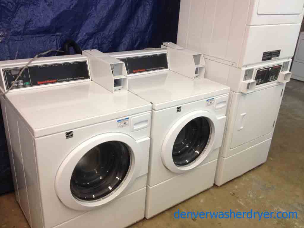 Speed Queen, Coin-OP, Ultra High Efficiency Front Load Commercial Washer/Dryer 2 Sets