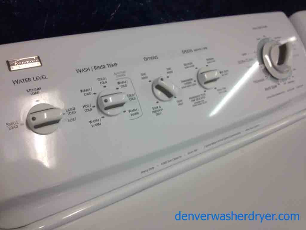 Kenmore Elite Washer/Dryer, Heavy Duty, Fully Loaded