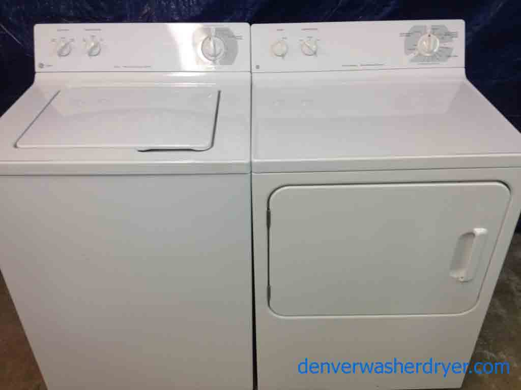 GE Washer/Dryer Set, Simple and Clean, Ready to Use!