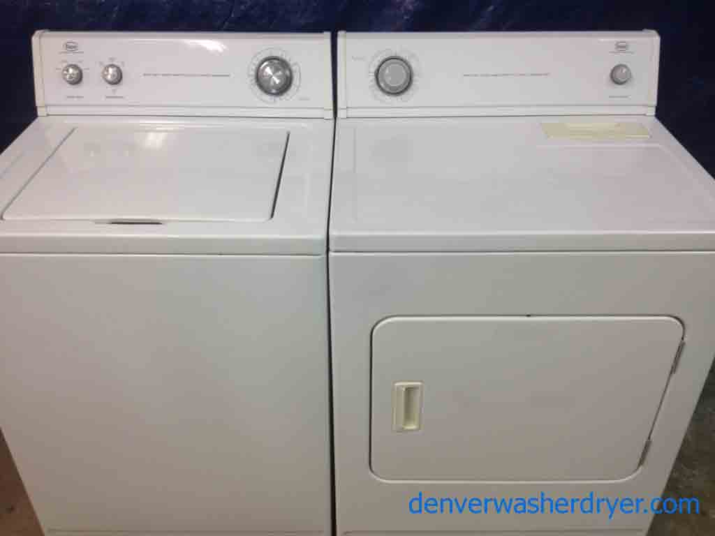 Roper Washer/Dryer Set, by Whirlpool, Super Capacity!