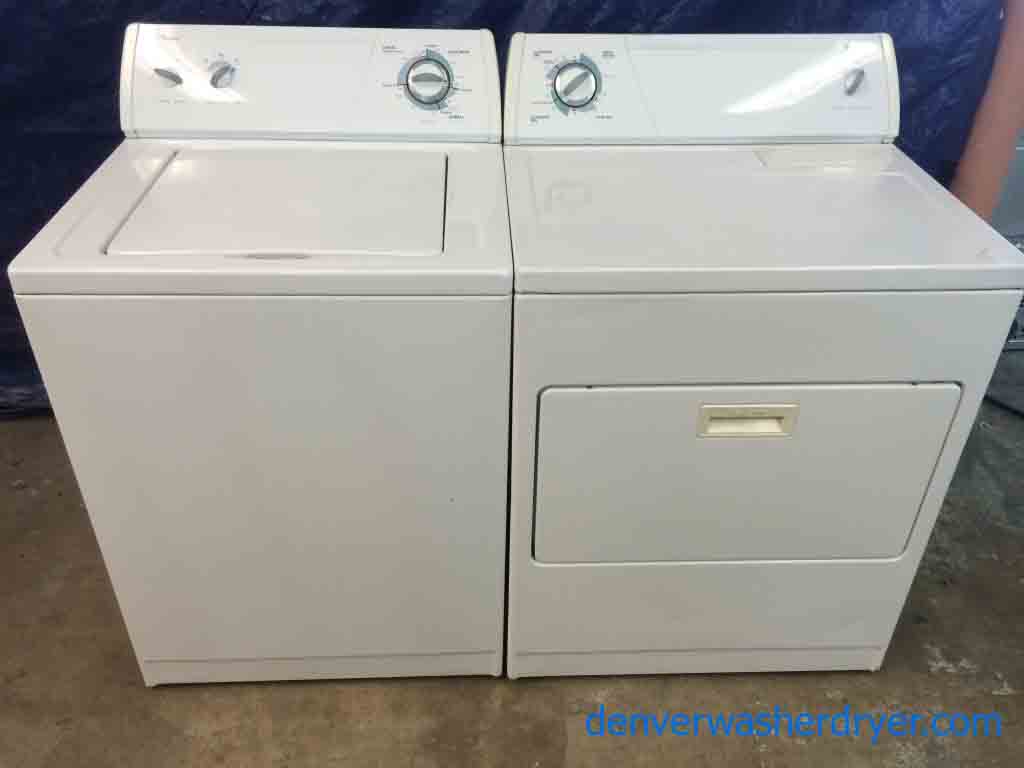 Large Images for White Whirlpool Washer/Dryer Matching Set, Great Units