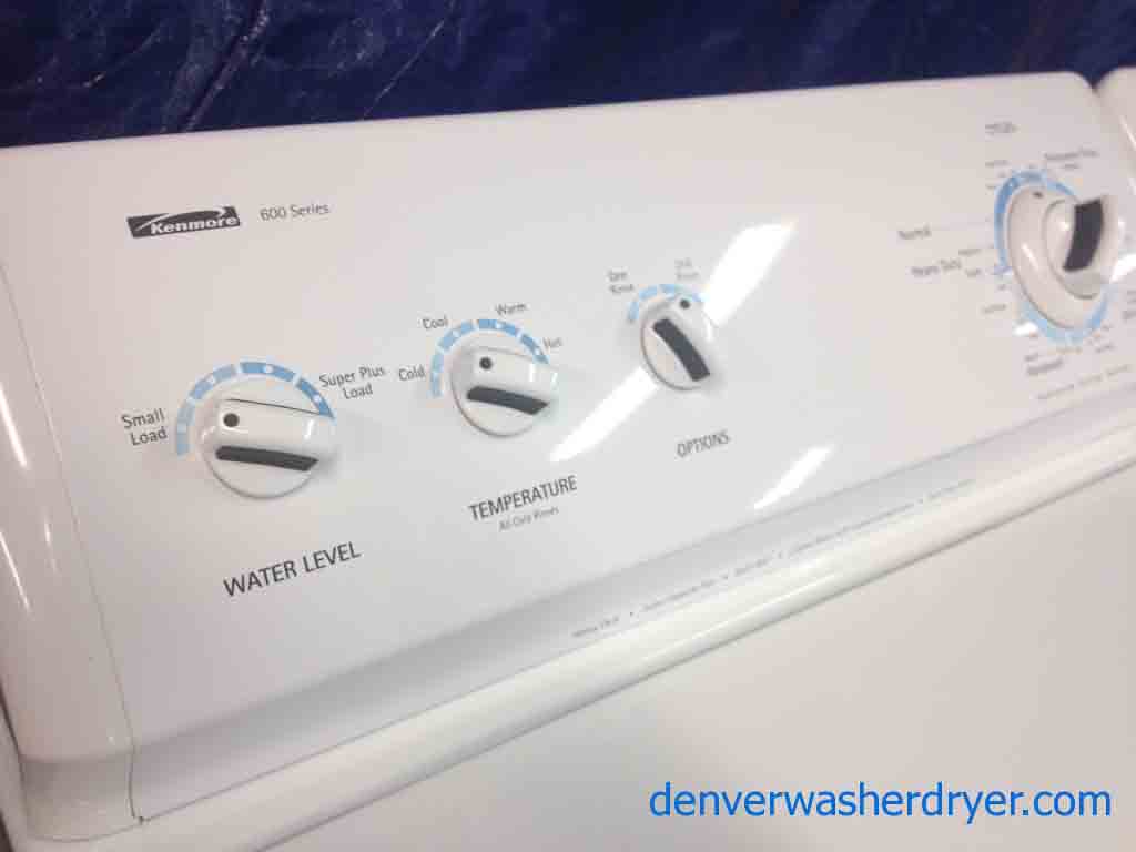 Kenmore 600 Series Washer/Dryer, Stunning Condition, Lightly Used, Super Capacity Plus