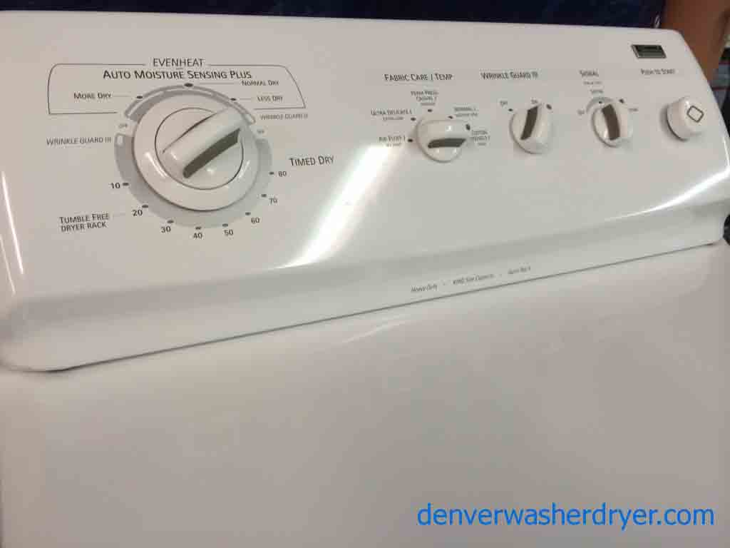 Energy Star Kenmore 80 Series Washer/Dryer, Elite Dryer