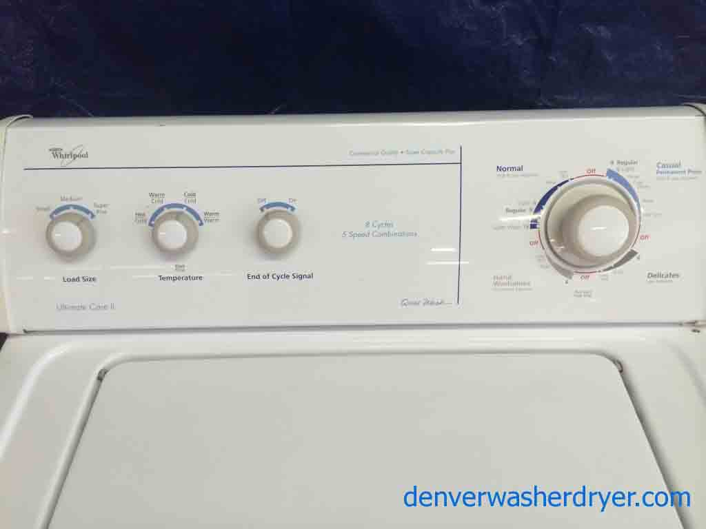 Whirlpool Commercial Quality Washer, Super Capacity Plus