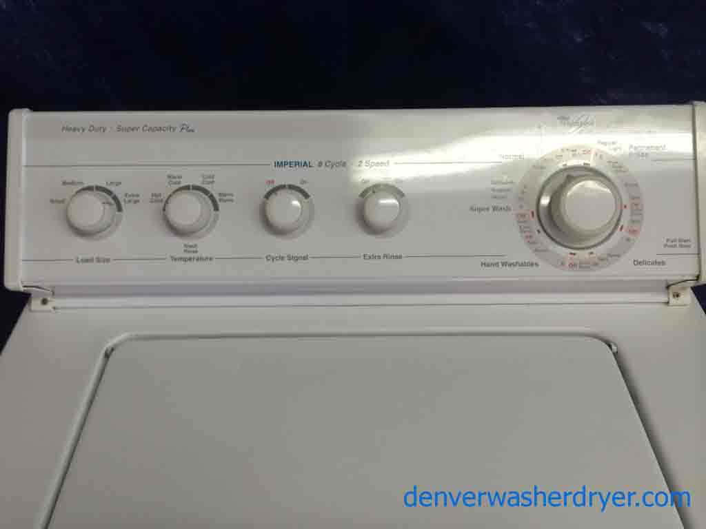 Whirlpool Washer, Super Capacity Plus