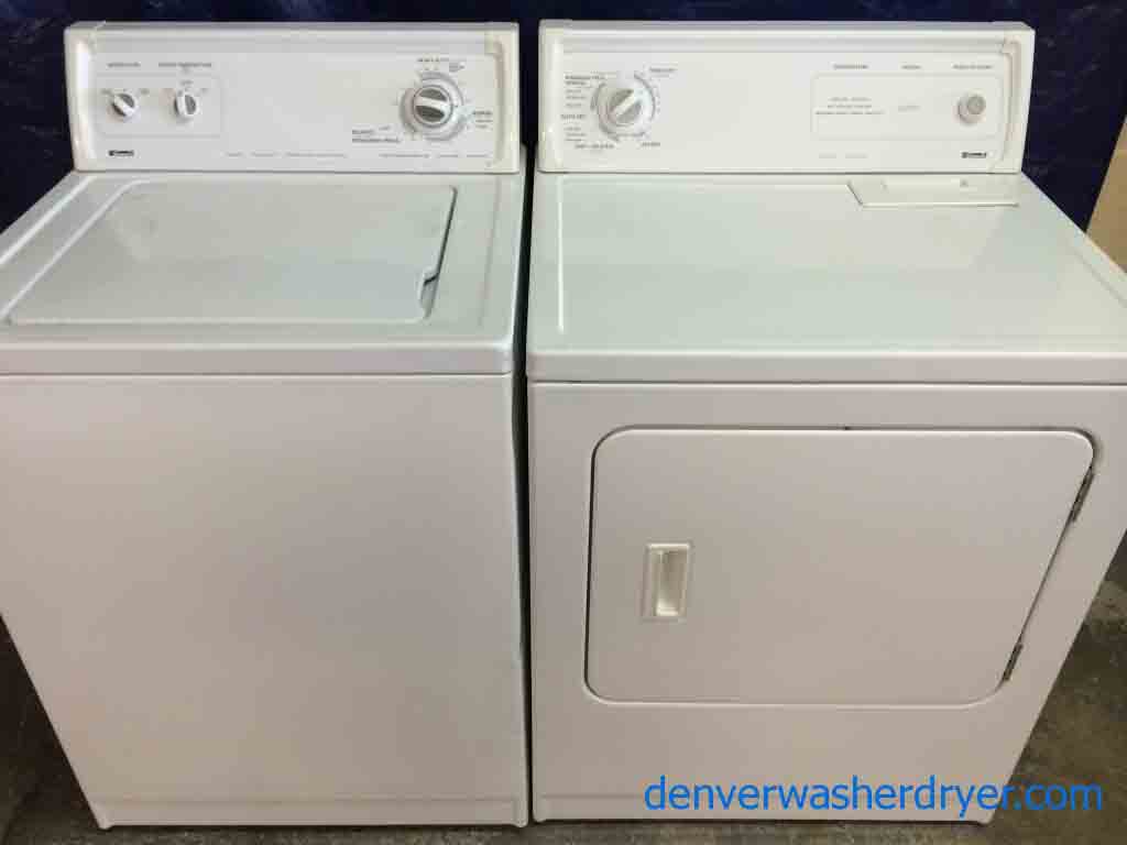 Kenmore Washer/Dryer Set, Super Capacity, Basic Settings