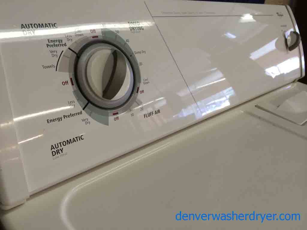 Beautiful Whirlpool Washer/Dryer Set, Almond