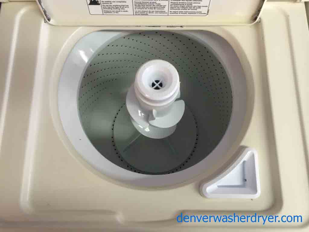 Beautiful Whirlpool Washer/Dryer Set, Almond