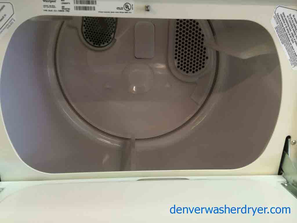 Beautiful Whirlpool Washer/Dryer Set, Almond