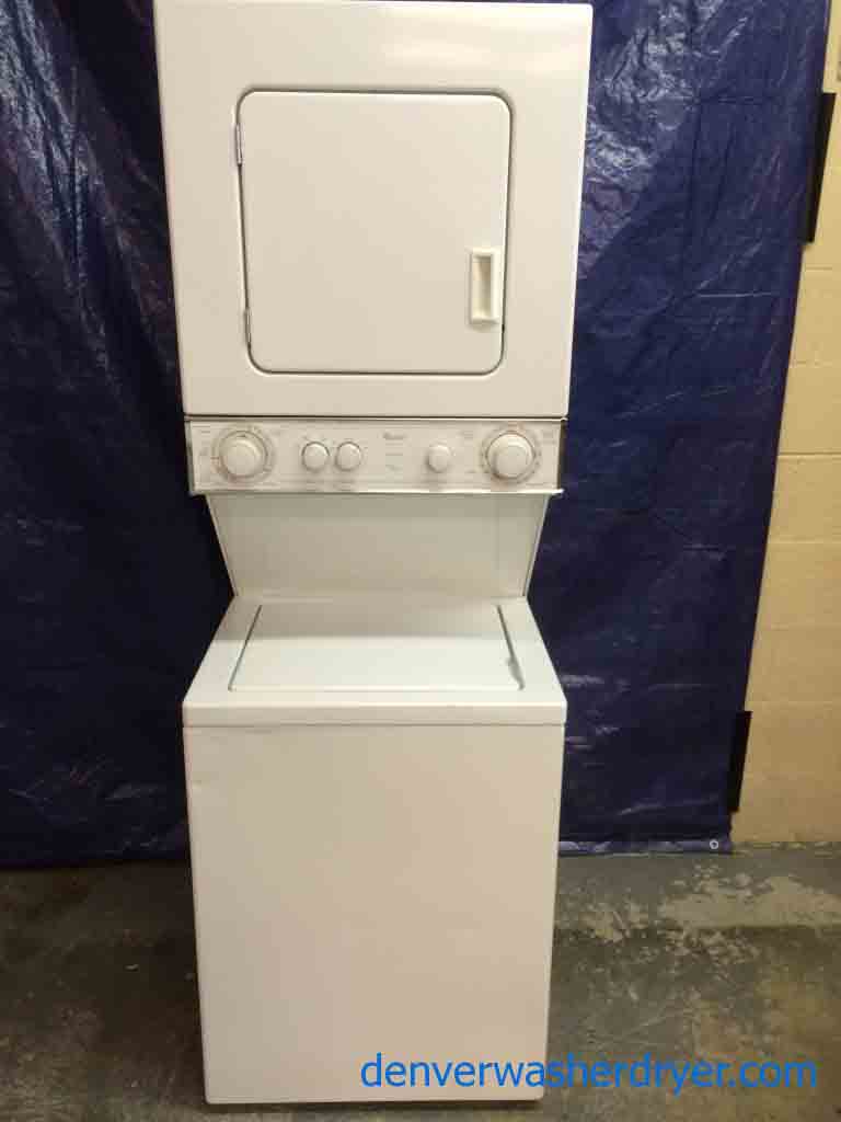 Apartment Sized 24″ Whirlpool Thin Twin Washer/Dryer Stackable Set
