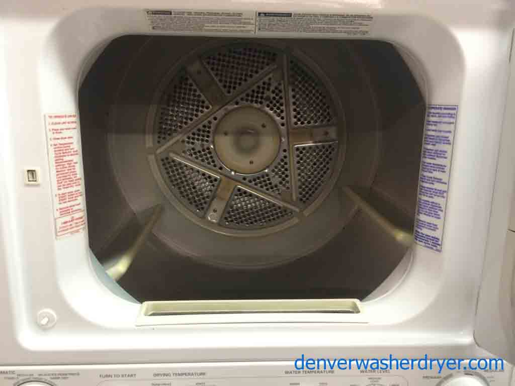 Full Sized Kenmore 27″ Stackable Washer/Dryer, Warranty Included