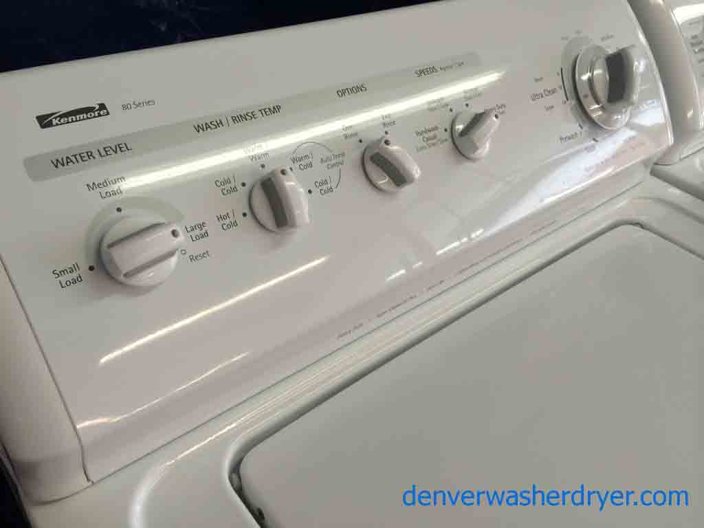 Kenmore 80 Series Washer/Dryer, Matching, Super Capacity Plus
