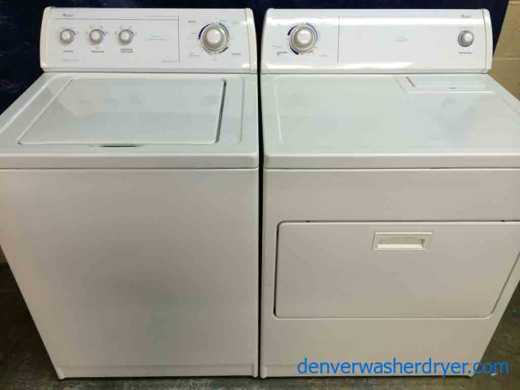 Whirlpool Commercial Quality Washer/Dryer Set, Super Capacity Plus