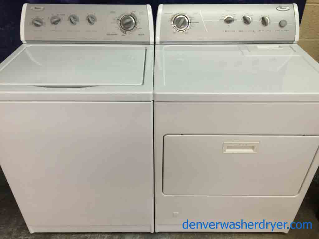 Whirlpool Washer/**GAS** Dryer Set, Excellent Units