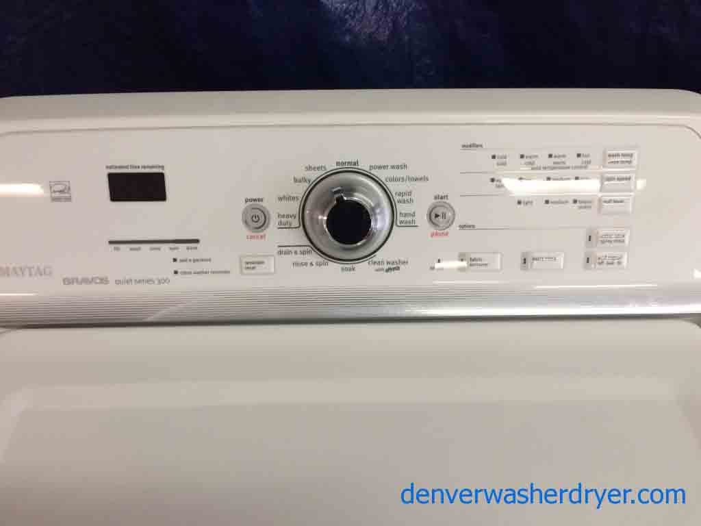 Maytag Bravos Washer/Dryer Set, High Efficiency, Quality Refurbished