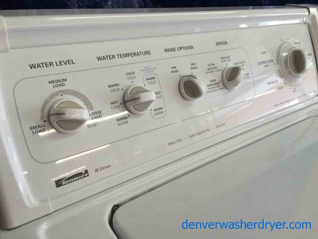 Kenmore 90 Series Washer/80 Series Dryer Set, Excellent Units!