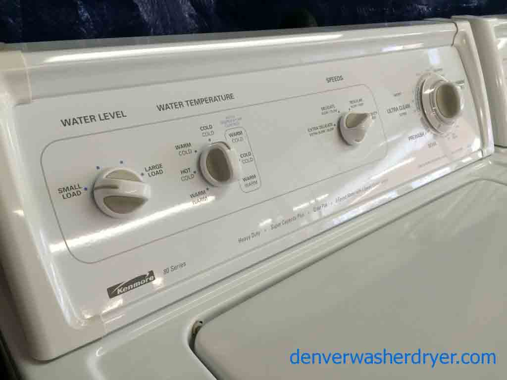 Kenmore 80 Series Washer/Elite Dryer Set, Very Reliable, Heavy Duty Direct Drive
