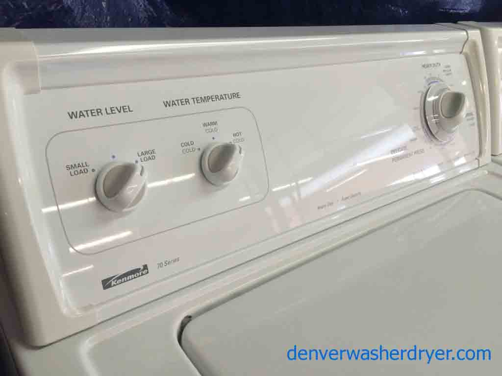 Kenmore 70 Series Washer/Dryer, Reliable, Matching Set